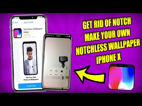 CREATE YOUR OWN NOTCHLESS WALLPAPER FOR IPHONEX!! GET RID OF THE NOTCH!! WORKING 2018!!