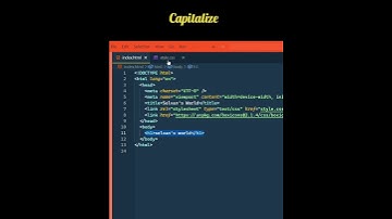 how to capitalize first letter in a word in html css#coding #programming #html#css