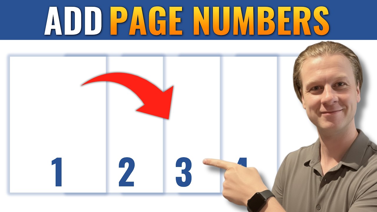 Page numbers: How to Add Page Numbers in Word video thumbnail