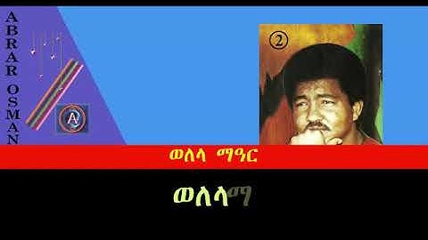 Eritrean Music Abrar Osman (Welela Mear)