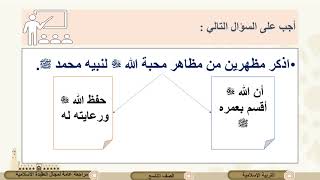 الصف التاسع   التربية الإسلامية   مراجعة  الباب الأول  العقيدة الإسلامية