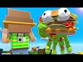 ZOMBIE BURGER MONSTER DESTROYS CITY! - Tiny Town VR Gameplay - Valve Index Virtual Reality