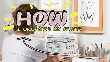 How I Organize My Fonts - How to Organize Your Fonts for Beginners using a font manager