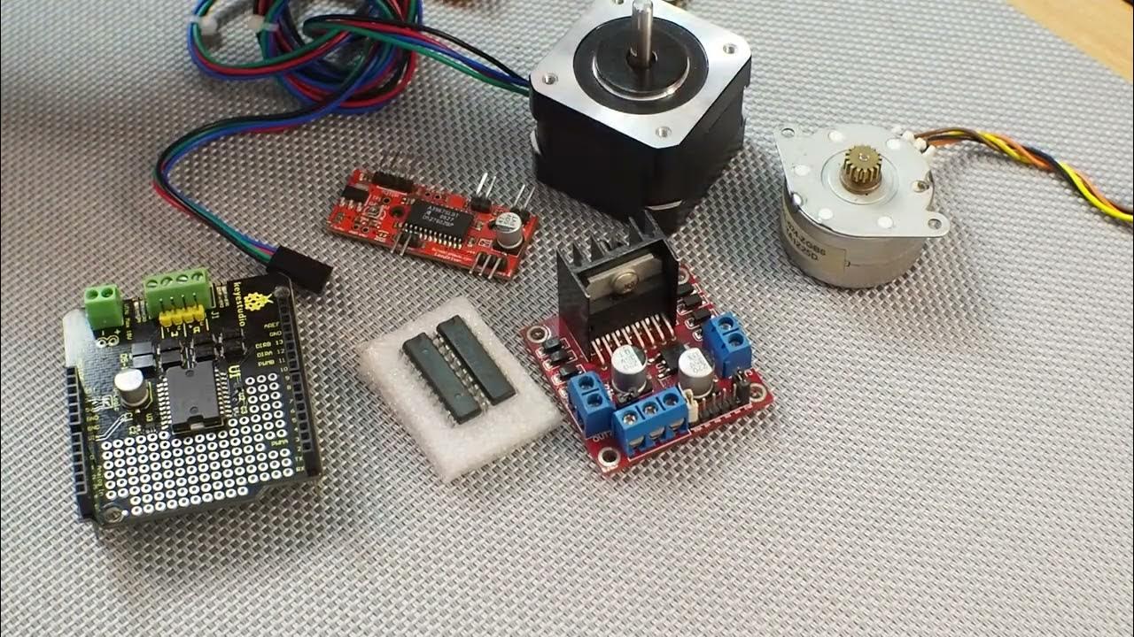 Как подключить шаговый двигатель к Arduino - YouTube