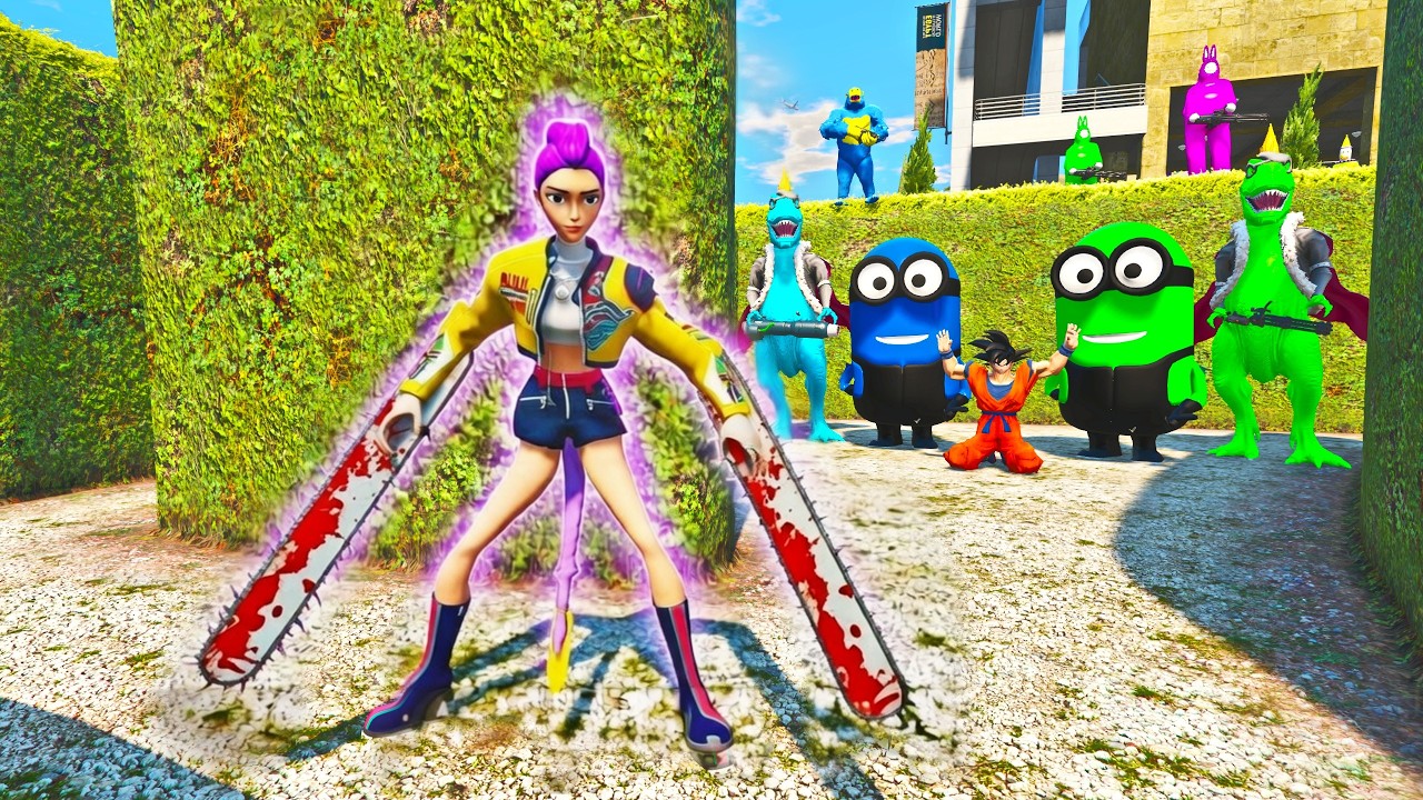 الرجل العنكبوت انقاذ باتمان Spider-Man Rescue SUPER HEROES vs Minions Funny Game GTA 5 superhero