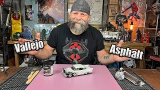 How to use vallejo asphalt texture, How to use vallejo asphalt texture In  this video #JoseBrito shows how to make and paint a decay asphalt road.  Several #vallejopaints have been used