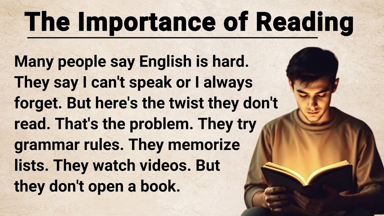 Важность чтения ⭐️ Улучшайте свой английский || Изучайте английский через истории