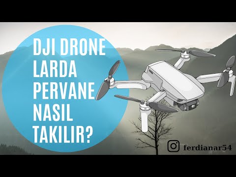 DJI Drone larda pervane nasıl takılır.?