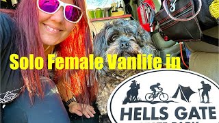 Solo Lady Camping in Hells Gate