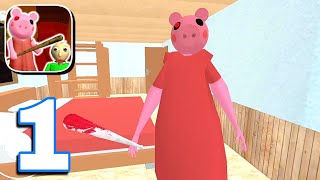 Piggy Granny & Scary Branny Baldi Horror Roblx Mod : Chapter 1 Full Gameplay Walkthrough Part 1 screenshot 3