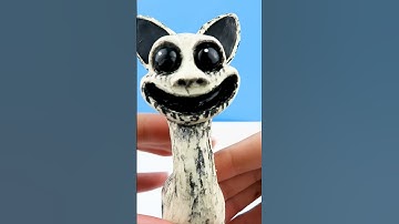 Making Zoonomaly - Smile Cat game character with clay #clay #modeling