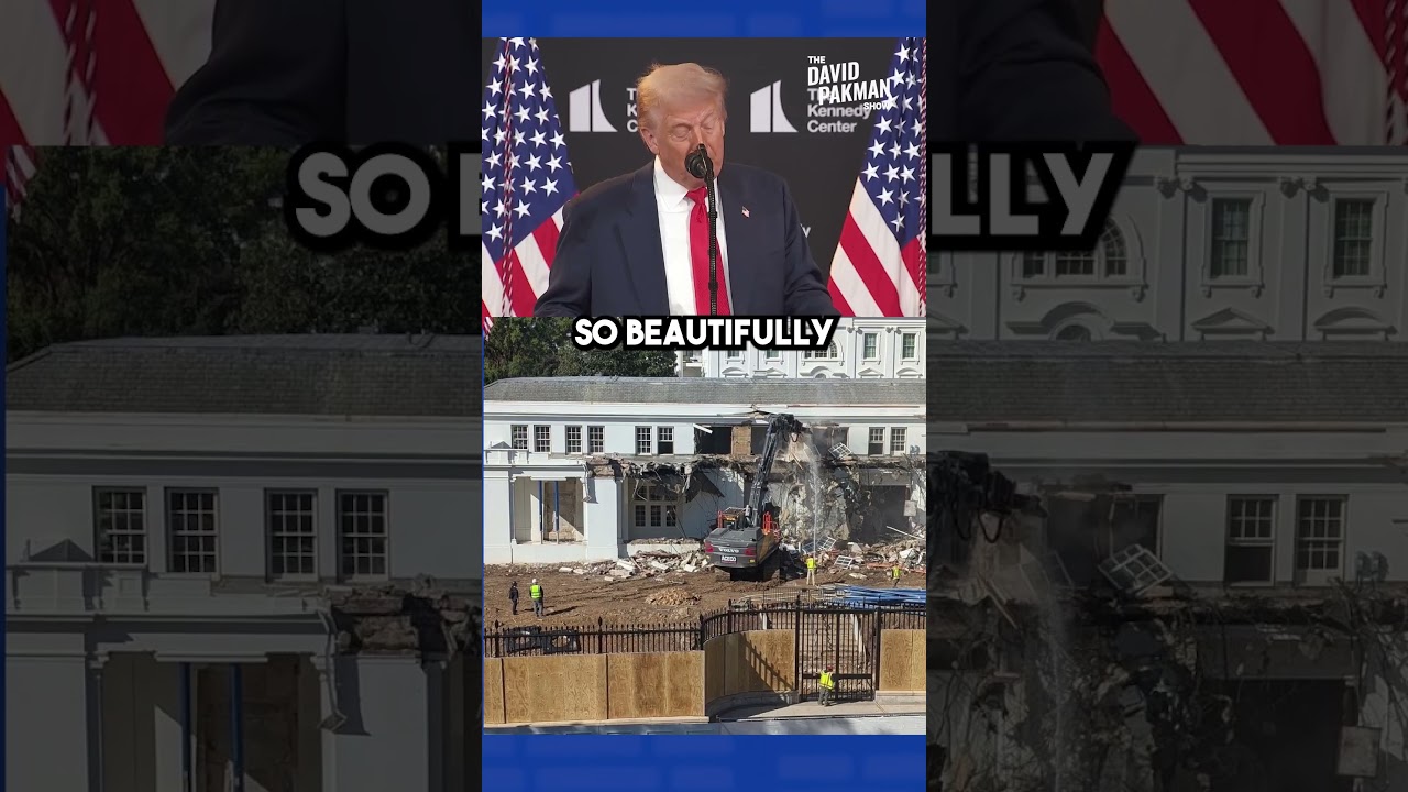 Trump begins DEMOLISHING THE WHITE HOUSE for $200M ballroom #shorts