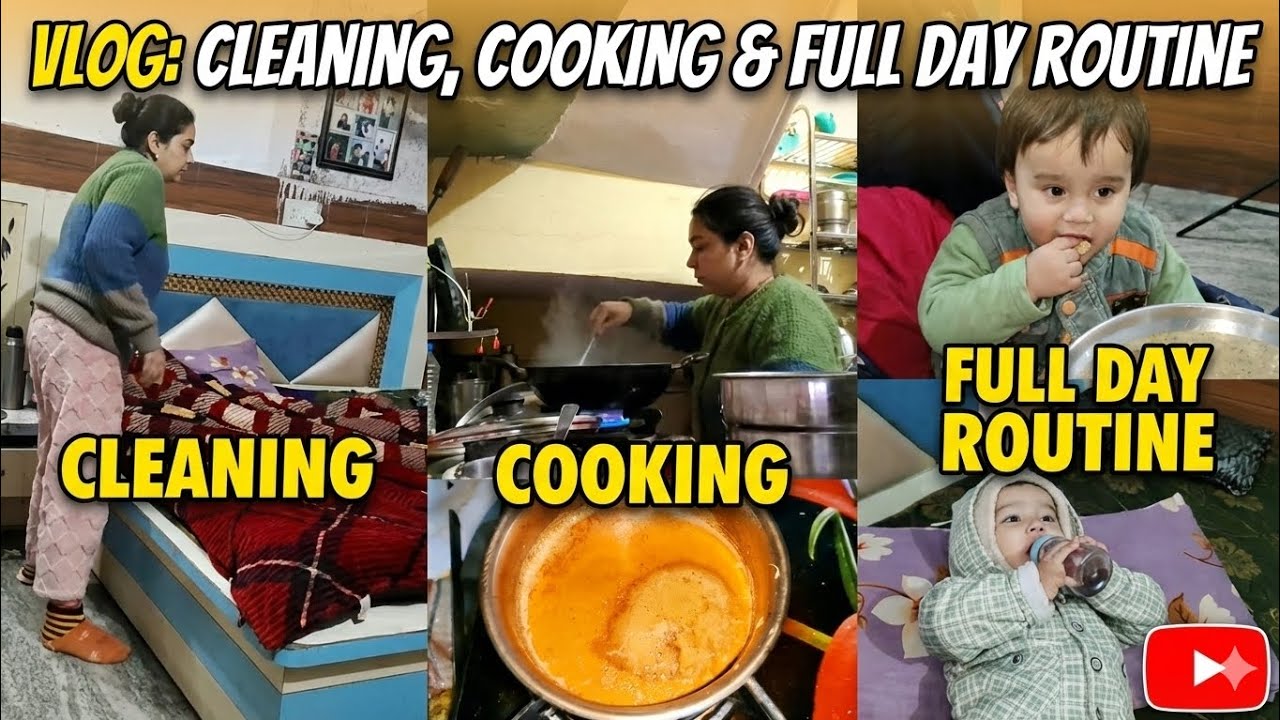 🌸🌺Housewife Real Life 🌺🌸| Cooking Cleaning + Baby Care | Daily Vlog 