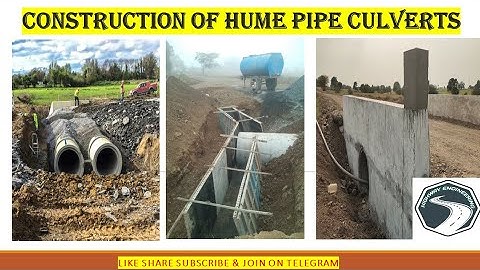 Hume Pipe Culverts Construction in Roads | Drawing Content & Site Execution | Complete Detail