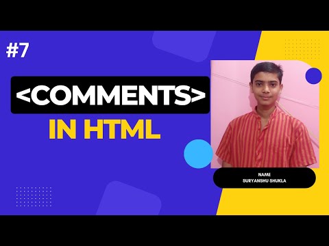 The Comment Tag in HTML: A Comprehensive Guide | HTML 5.0 Tutorial | |@SuryanshuSpeaks|