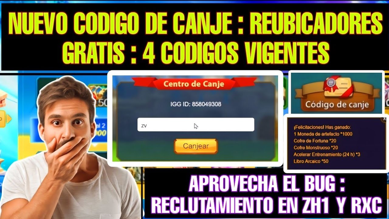NUEVO CODIGO DE CANJE : REUBICADORES GRATIS Y MAS : 4 CODIGOS VIGENTES 2026 