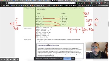 6th Math: Unit 6, Lesson 11 (homework review) and Practice Problems, April 13, Video #1 - Profe Zach