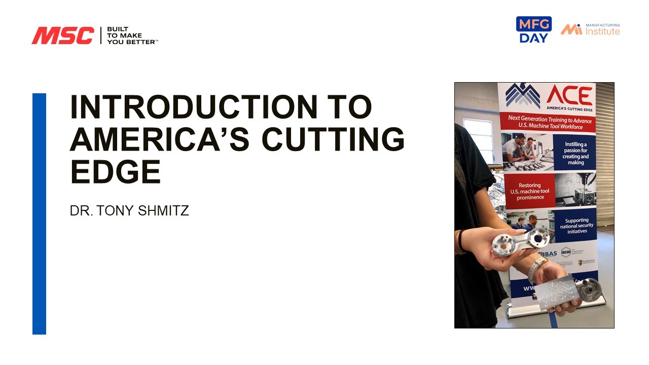 Introduction to ACE America’s Cutting Edge MFG Day 2021 YouTube