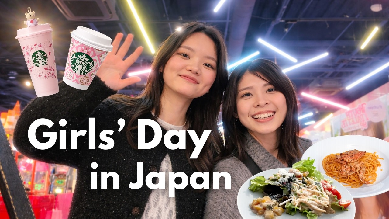 How We Spent a Girls' Day in Japan 🇯🇵 | Starbucks SAKURA🌸 New Outlet & Purikura