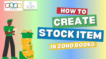 How to create Stock Item in Zoho Books? #zoho #zohobooks