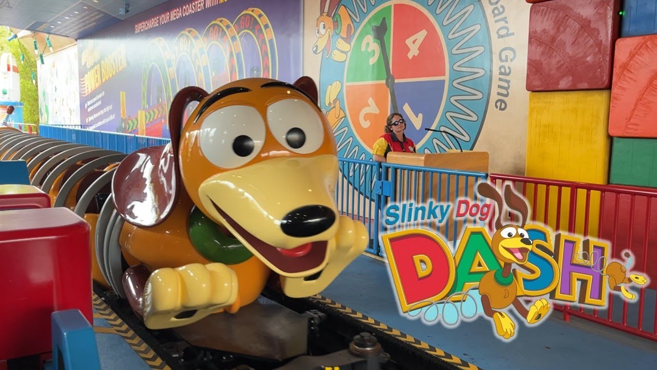 Slinky Dog Dash On-Ride POV at Disney's Hollywood Studios - YouTube