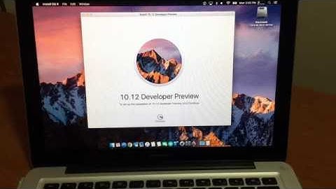 Installing macOS 10.12 Sierra