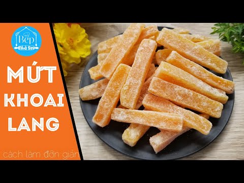 Video MỨT KHOAI LANG dẻo thơm đơn giản đón tết ‖ Bếp nhà Sin - youtube