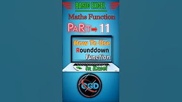 How to use rounddown function in excel tips and tricks 💯💫 Part-11 #exceltips #tutorial #shortvideo