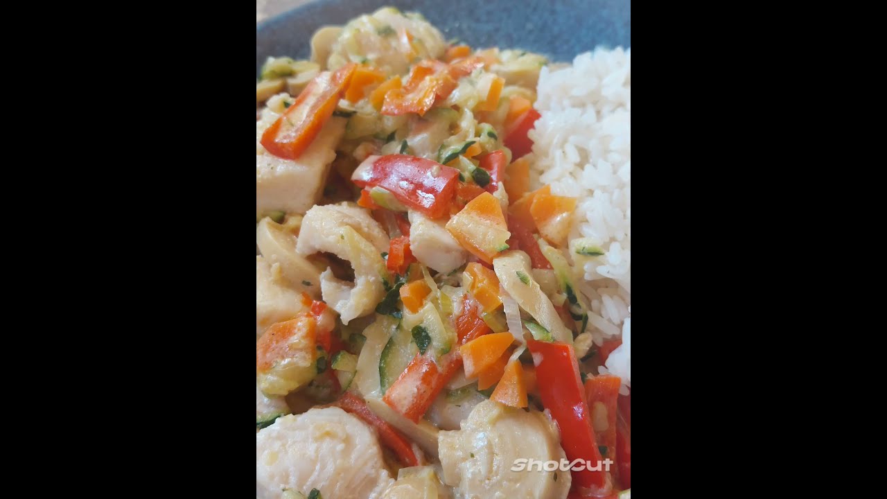 Fischpfanne und Reis.Einfach und lecker 😋 Fish pan and rice.Easy and ...