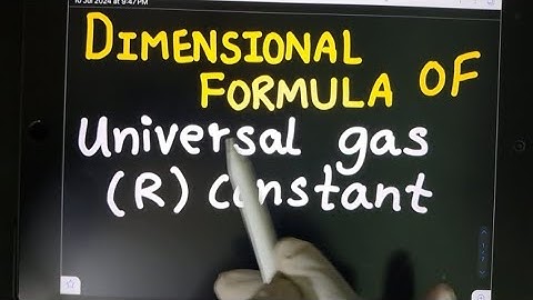 Trick to find dimensional formula of universal gas constant 🤞🏻❤️🇮🇳 #physicsformulas #dimensions