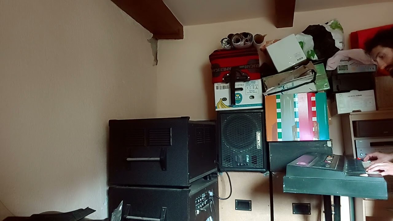 CRB Super X25 Leslie Clone Cabinet and Farfisa Superbravo 1980 Transistor Organ - Jamming