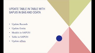 Update Entry From Table in SAPUI5 with oData | 100% Step by Step Practical Guide