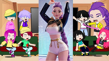 K-Pop Demon Hunters React To Themeselves / Memes / TikToks / Saja Boys / Huntrix / Gacha React