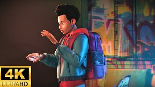 Miles Morales Gets Bitten By A Radioactive Spider From Earth 42 [+CC] (4k) | Into The Spider-Verse