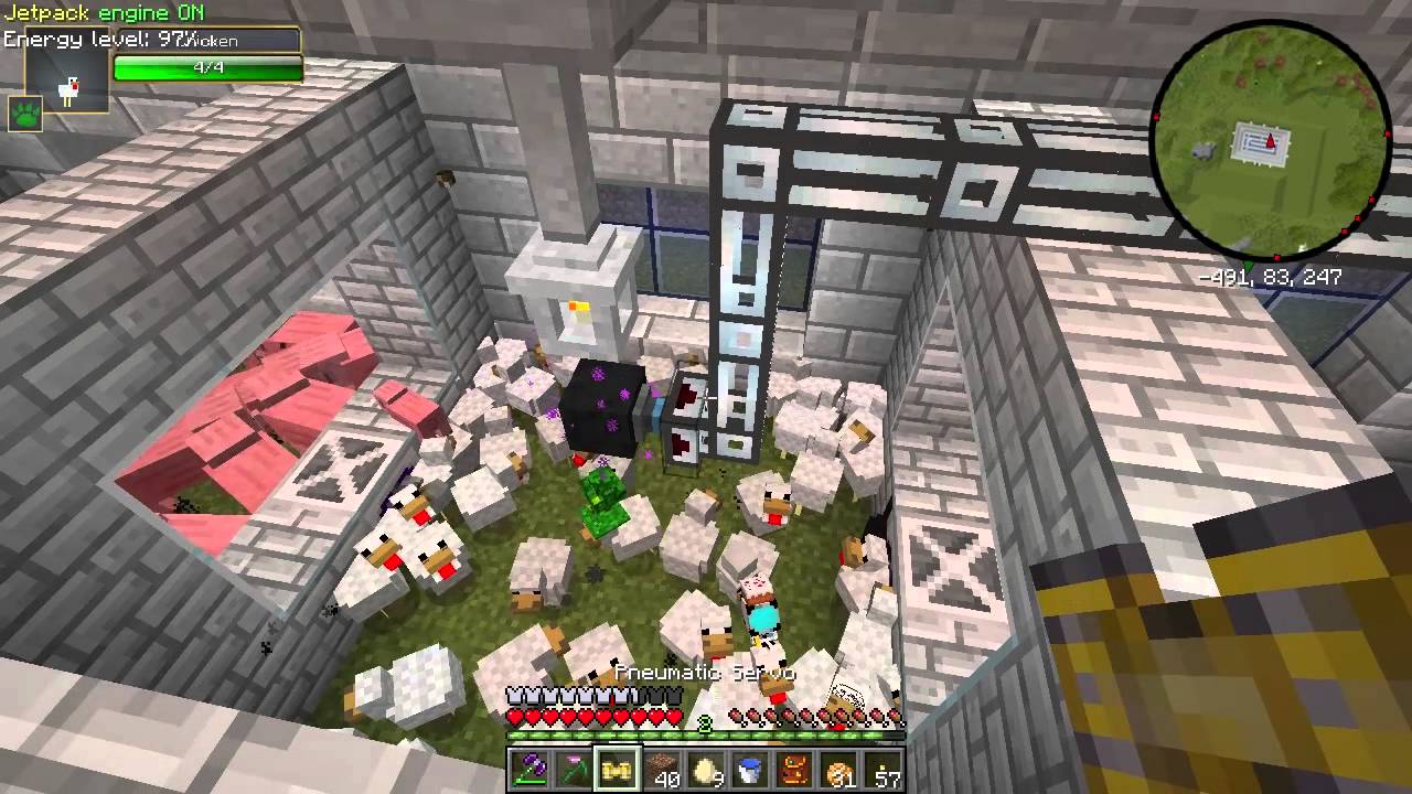 Minecraft GalvasPack Ep37 - Paving Stone of Warding e galinhas com ...