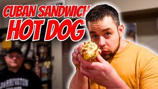 Breakfast Cuban Sandwich Hot Dog