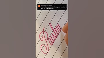Say my name -- Paisley!  Beautiful American Cursive #easy #how #lettering #calligraphy #relaxing