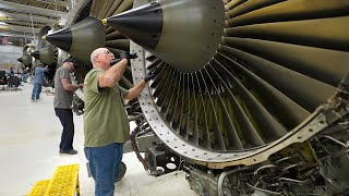 Download Lagu How They Rebuild US Air Force's Biggest Jet Engines MP3