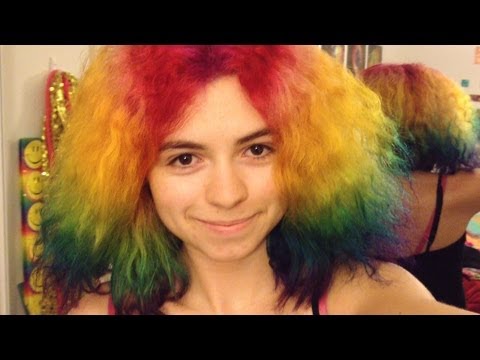 Cara Dye Rainbow rambut Anda!
