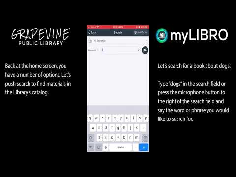 Grapevine Public Library - myLIBRO Library App Tutorial