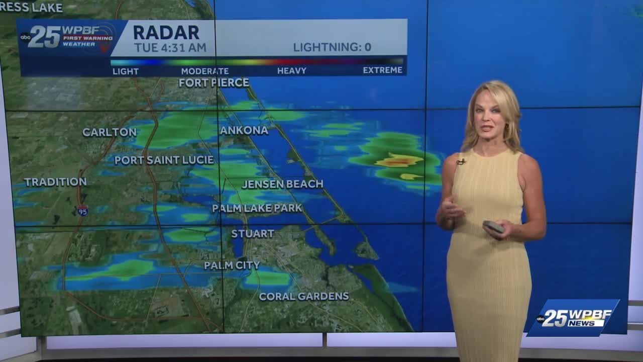 Coastal showers and highs in the 80s for South Florida