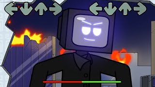 FNF SKIBIDI TOILET: TV MAN SAD ORIGIN STORY... in Friday Night Funkin' be like