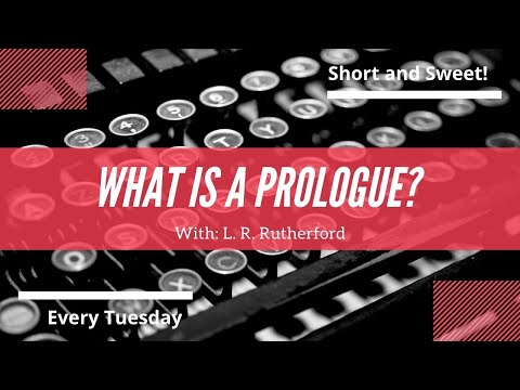 What is a prologue? How is it used in literature?