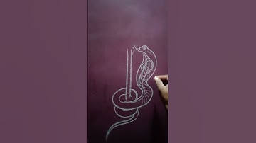 Snake & Trisula Art #Shorts #Video #Viral 🐍🔱