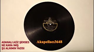 ADANALI AZİZ ŞENSES NE KARA İMİŞ ŞU ANLIMIN YAZISI