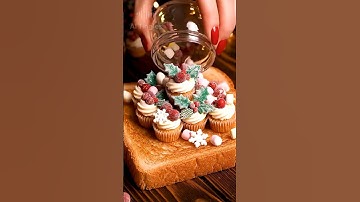 AI ASMR Spreading Christmas Cupcakes on Toast  #ASMR #Satisfying #SpreadingASMR #relaxingsound