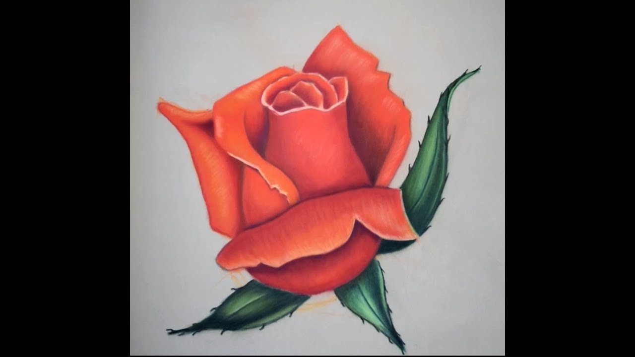 Como Pintar una Rosa con Gises Pastel - Tiza Pastel - Pasteles secos -  YouTube