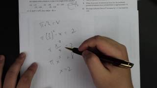 SAT Math II - CB Subject Test Practice Exam (Problem #20-22)