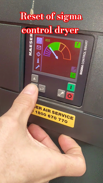 Operating Sigma control smart Kaesar Air dryer  #dryer  #kaesar #technology #controller
