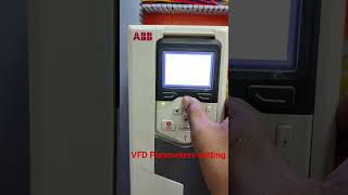 VFD Parameters setting and ID run option....